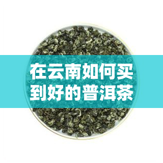 在云南如何买到好的普洱茶-在云南如何买到好的普洱茶呢