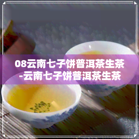 08云南七子饼普洱茶生茶-云南七子饼普洱茶生茶357克 收藏必务