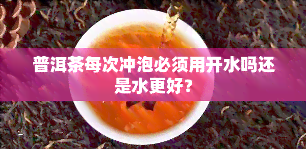 普洱茶每次冲泡必须用开水吗还是水更好？