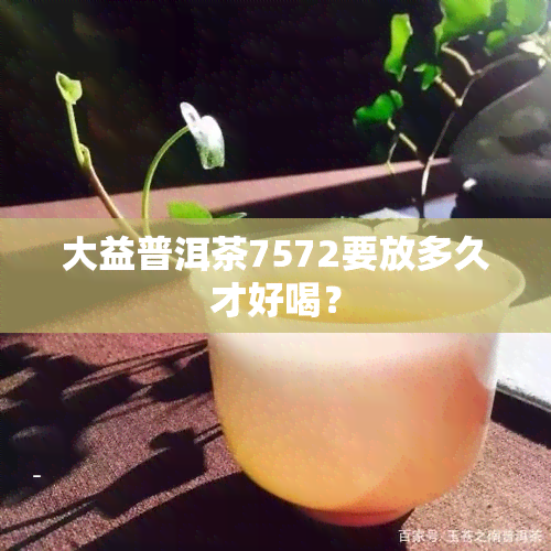 大益普洱茶7572要放多久才好喝？