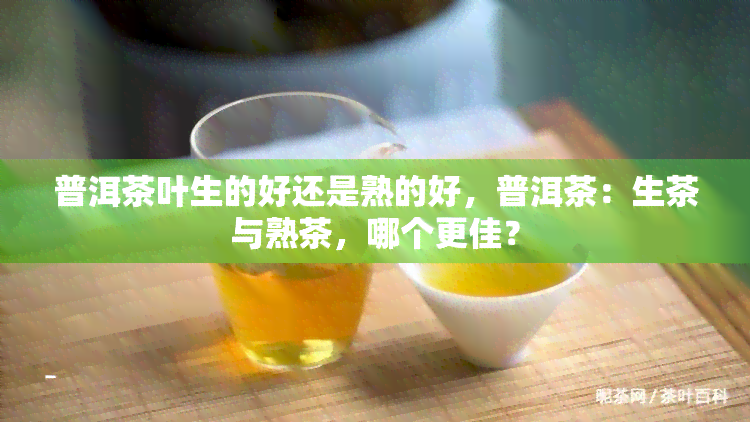 普洱茶叶生的好还是熟的好，普洱茶：生茶与熟茶，哪个更佳？