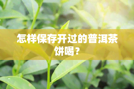 怎样保存开过的普洱茶饼喝？