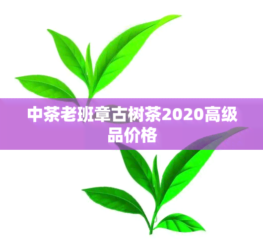中茶老班章古树茶2020高级品价格