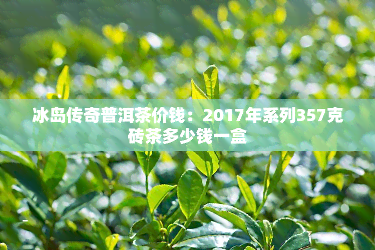 冰岛传奇普洱茶价钱：2017年系列357克砖茶多少钱一盒