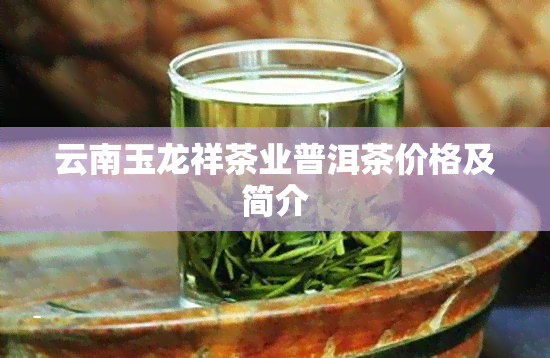 云南玉龙祥茶业普洱茶价格及简介