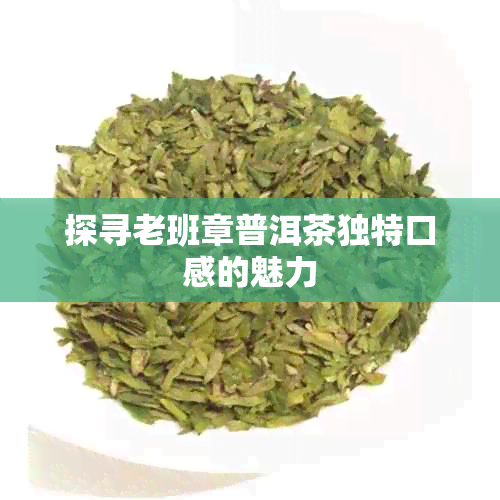 探寻老班章普洱茶独特口感的魅力