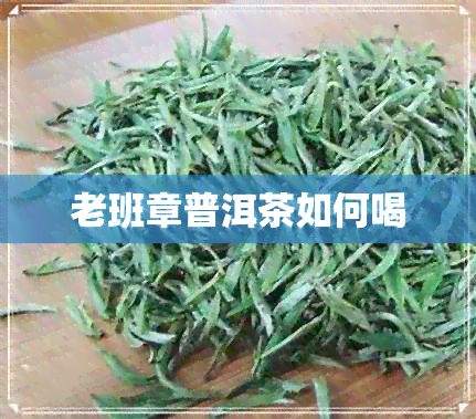 老班章普洱茶如何喝