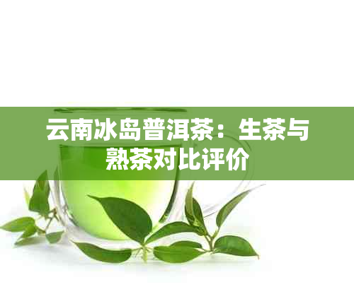 云南冰岛普洱茶：生茶与熟茶对比评价