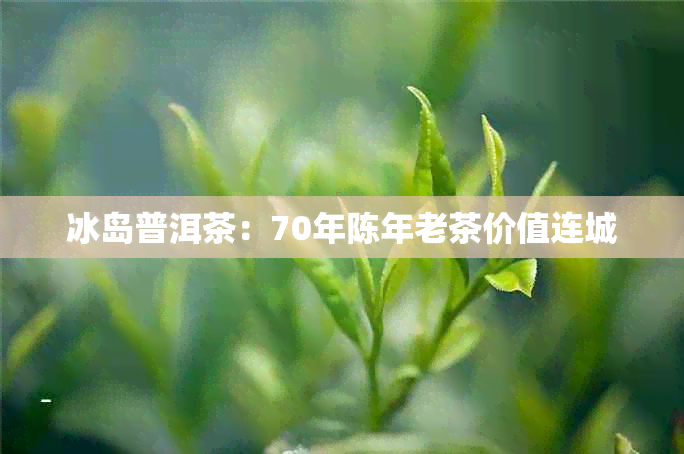 冰岛普洱茶：70年陈年老茶价值连城