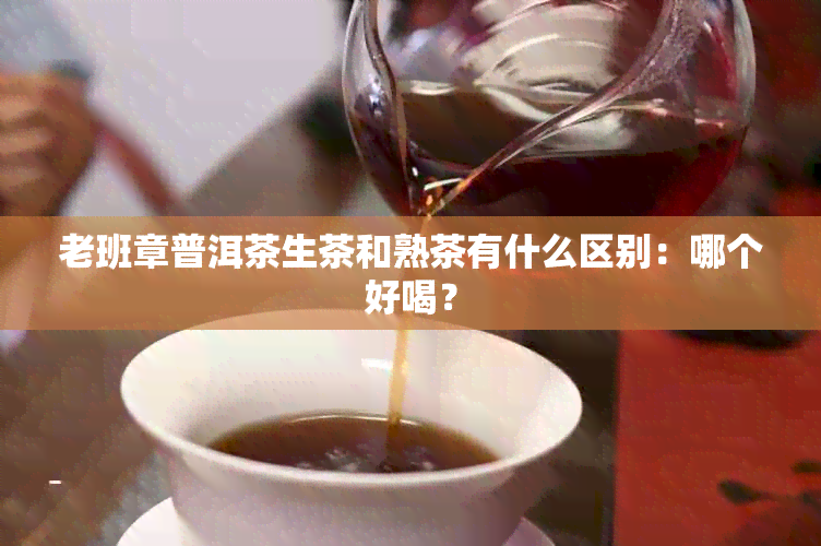 老班章普洱茶生茶和熟茶有什么区别：哪个好喝？