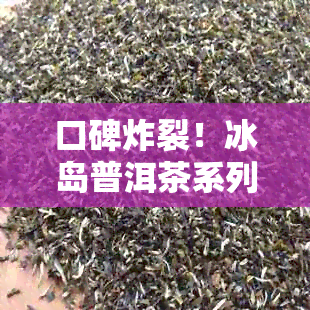 口碑炸裂！冰岛普洱茶系列品质评测，茶友们是这样评价的