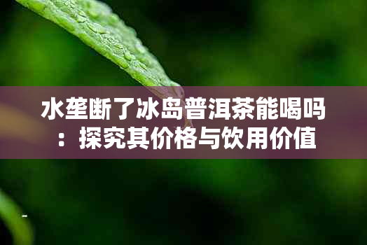 水垄断了冰岛普洱茶能喝吗：探究其价格与饮用价值