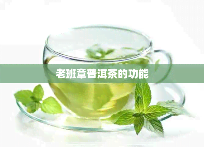 老班章普洱茶的功能