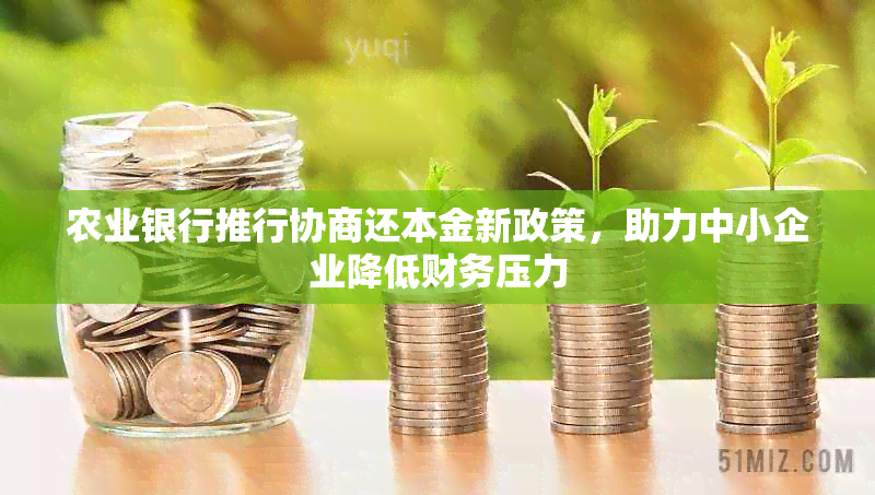 农业银行推行协商还本金新政策，助力中小企业降低财务压力