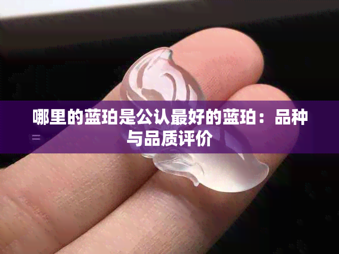 哪里的蓝珀是公认更好的蓝珀：品种与品质评价