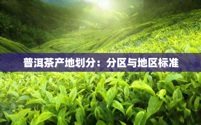 普洱茶产地划分：分区与地区标准