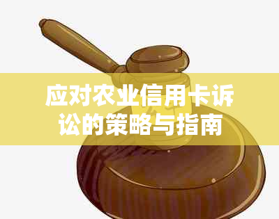 应对农业信用卡诉讼的策略与指南