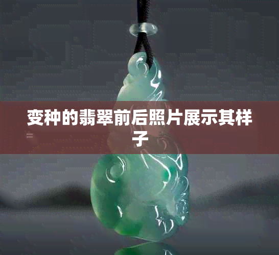 变种的翡翠前后照片展示其样子