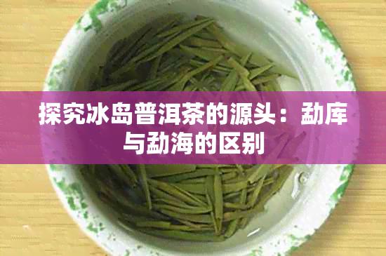 探究冰岛普洱茶的源头：勐库与勐海的区别