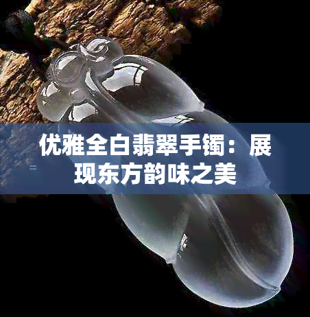 优雅全白翡翠手镯：展现东方韵味之美