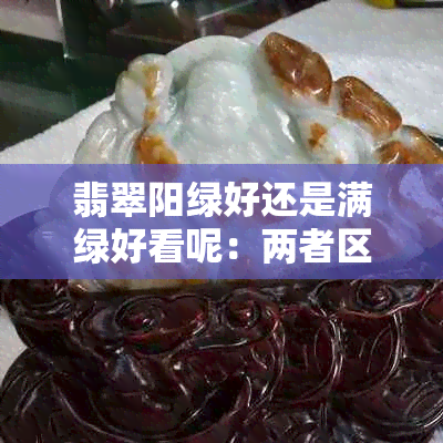 翡翠阳绿好还是满绿好看呢：两者区别分析