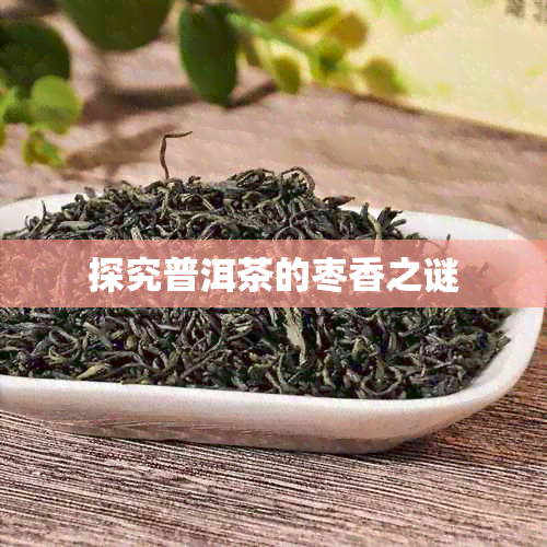 探究普洱茶的枣香之谜