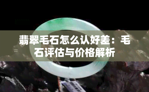 翡翠毛石怎么认好差：毛石评估与价格解析