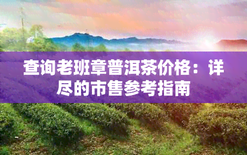 查询老班章普洱茶价格：详尽的市售参考指南