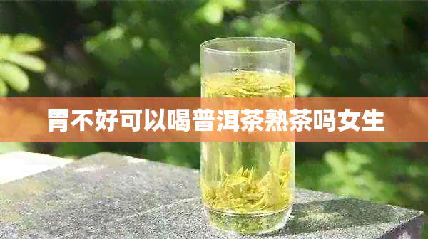 胃不好可以喝普洱茶熟茶吗女生