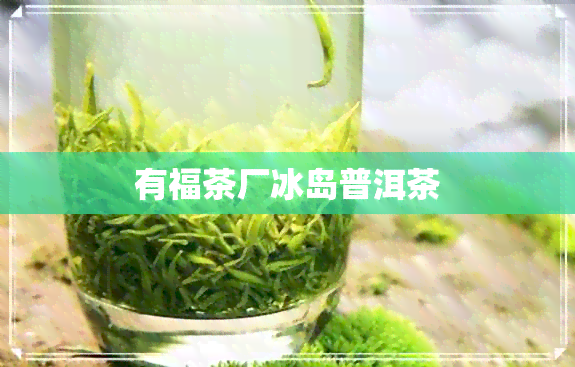 有福茶厂冰岛普洱茶