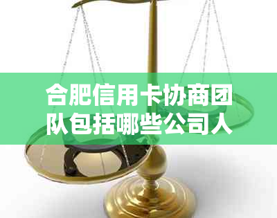 合肥信用卡协商团队包括哪些公司人员