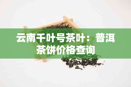 云南千叶号茶叶：普洱茶饼价格查询