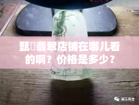 甄嬛翡翠店铺在哪儿看的啊？价格是多少？