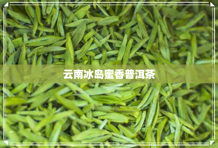 云南冰岛蜜香普洱茶