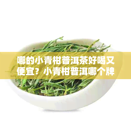 哪的小青柑普洱茶好喝又便宜？小青柑普洱哪个牌子好？