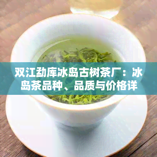 双江勐库冰岛古树茶厂：冰岛茶品种、品质与价格详解，一站式了解购买指南