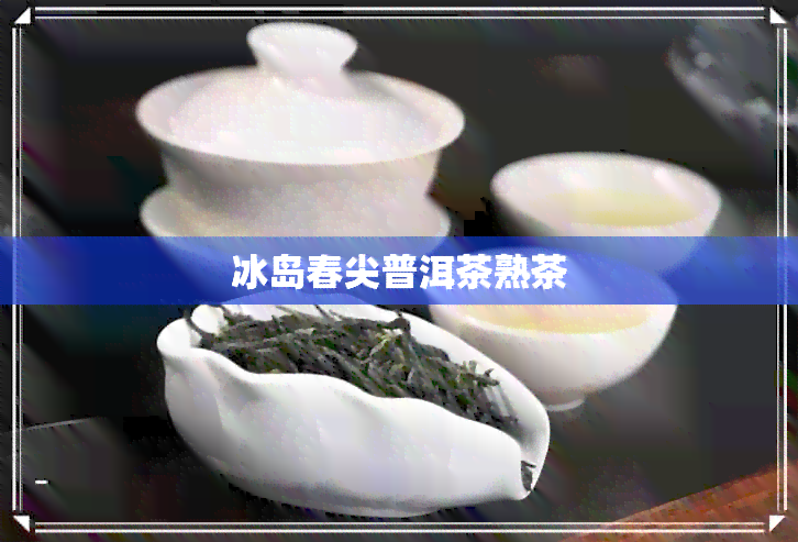 冰岛春尖普洱茶熟茶