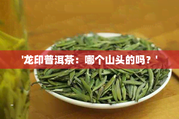 '龙印普洱茶：哪个山头的吗？'