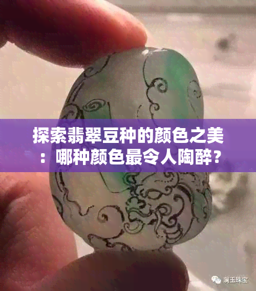 探索翡翠豆种的颜色之美：哪种颜色最令人陶醉？