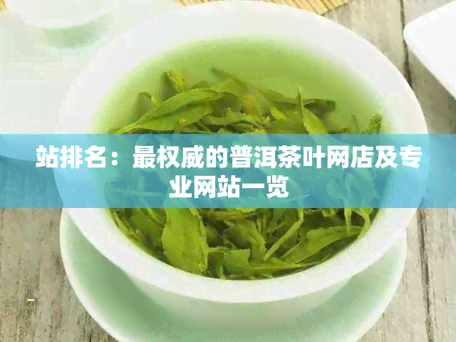 站排名：最权威的普洱茶叶网店及专业网站一览