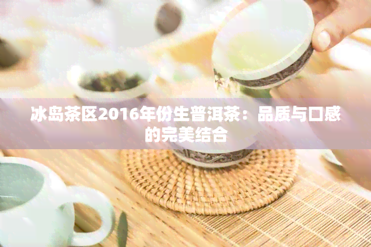 冰岛茶区2016年份生普洱茶：品质与口感的完美结合