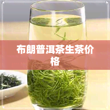 布朗普洱茶生茶价格