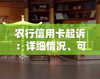 农行信用卡起诉：详细情况、可能影响及应对策略全面解析