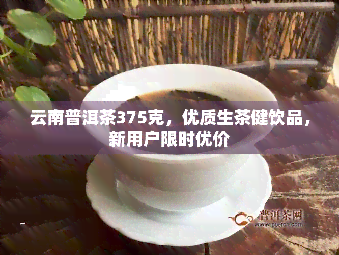 云南普洱茶375克，优质生茶健饮品，新用户限时优价