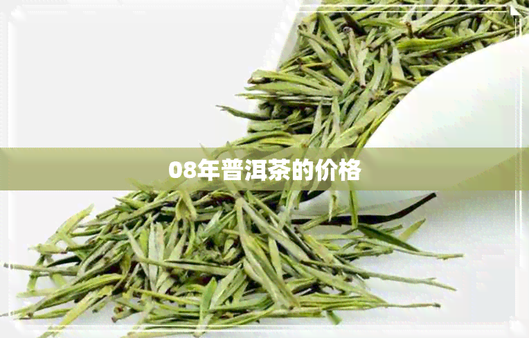 08年普洱茶的价格