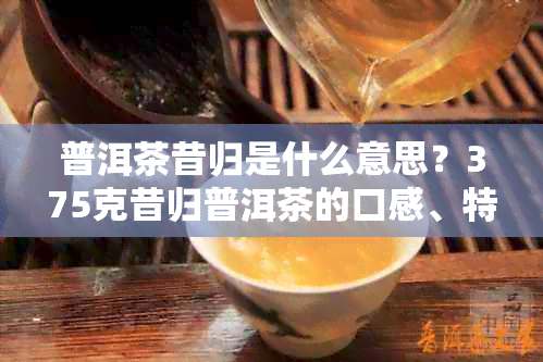 普洱茶昔归是什么意思？375克昔归普洱茶的口感、特点和来历以及价格如何？