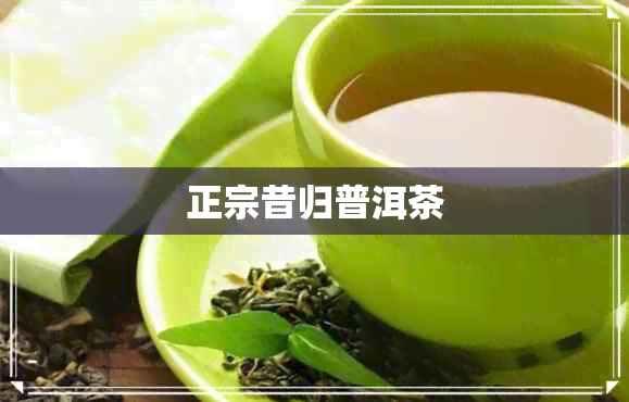 正宗昔归普洱茶