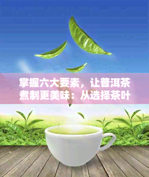 掌握六大要素，让普洱茶煮制更美味：从选择茶叶到烹饪技巧全方位解析