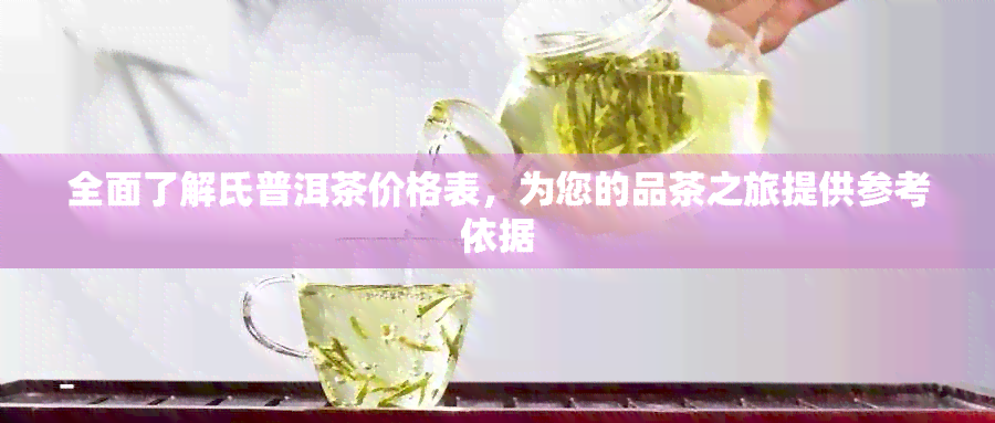 全面了解氏普洱茶价格表，为您的品茶之旅提供参考依据