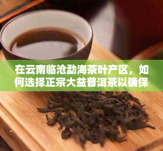 在云南临沧勐海茶叶产区，如何选择正宗大益普洱茶以确保品质与口感？